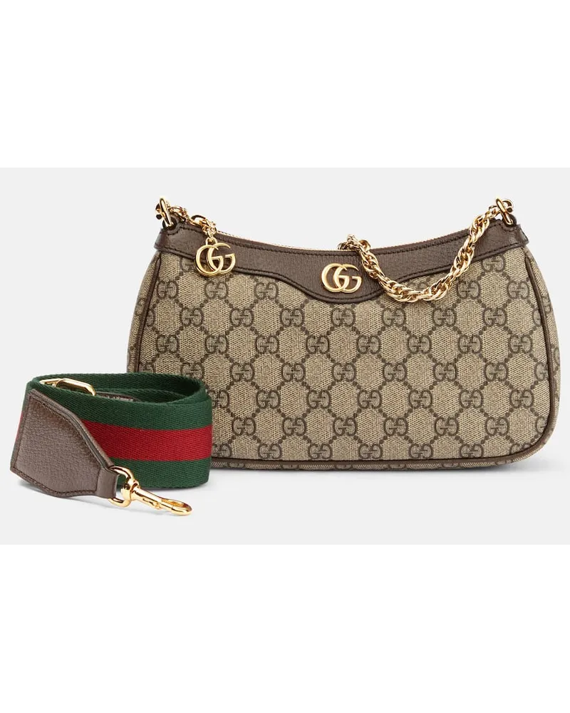 Gucci Schultertasche Ophidia Small GG Supreme Beige