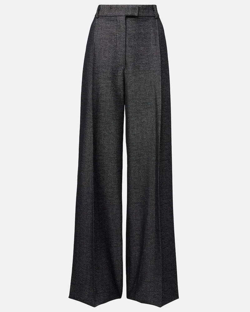 Altuzarra Weite Hose Jess aus Baumwolle und Seide Blau