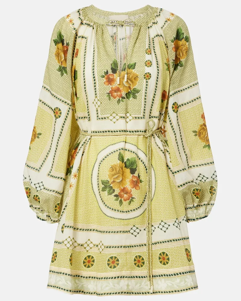 ALEMAIS Alémais Minikleid Dizie aus Ramie Gelb