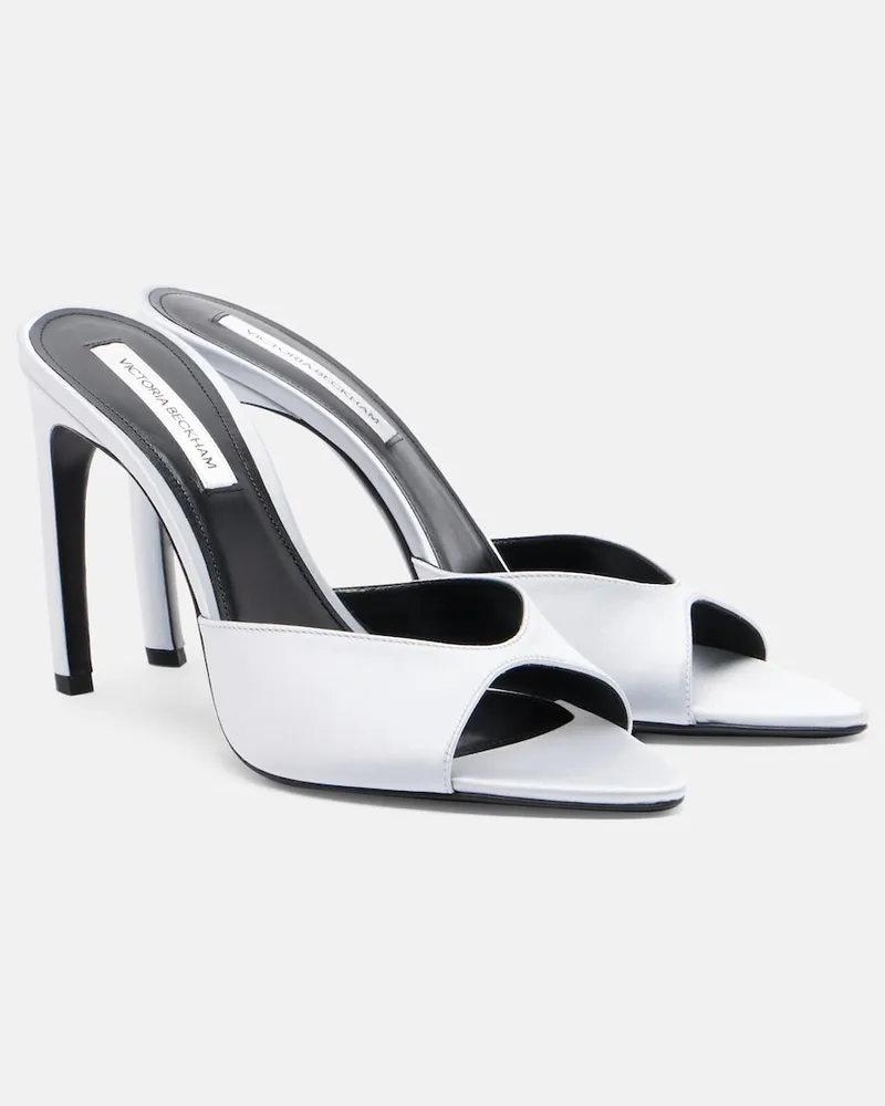 Victoria Beckham Sandalen Harlow aus Satin Grau
