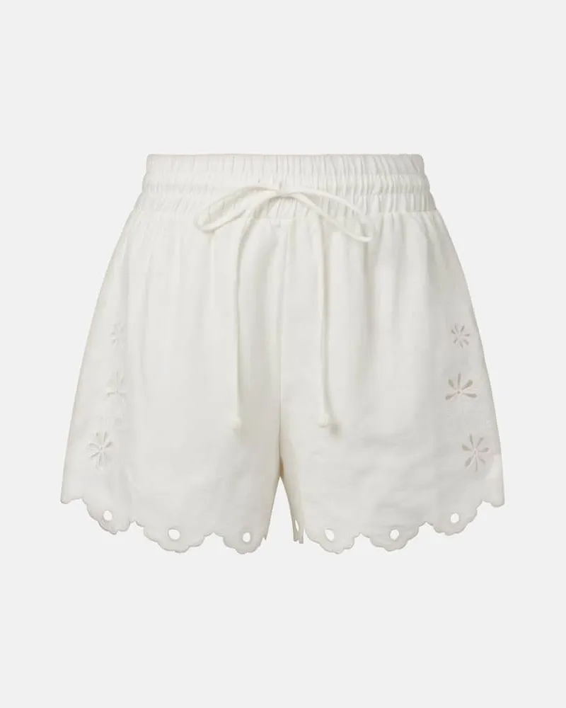 FARM Rio Shorts aus Leinen Weiß
