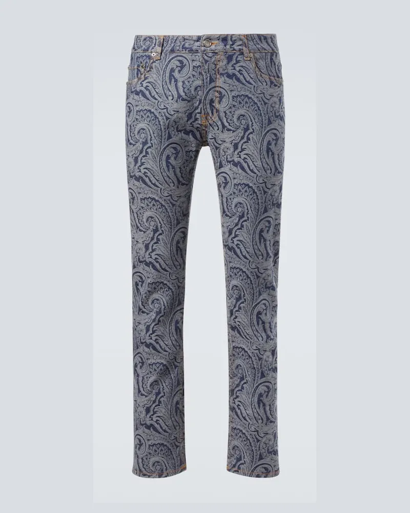 Etro Slim Jeans Roma Blau