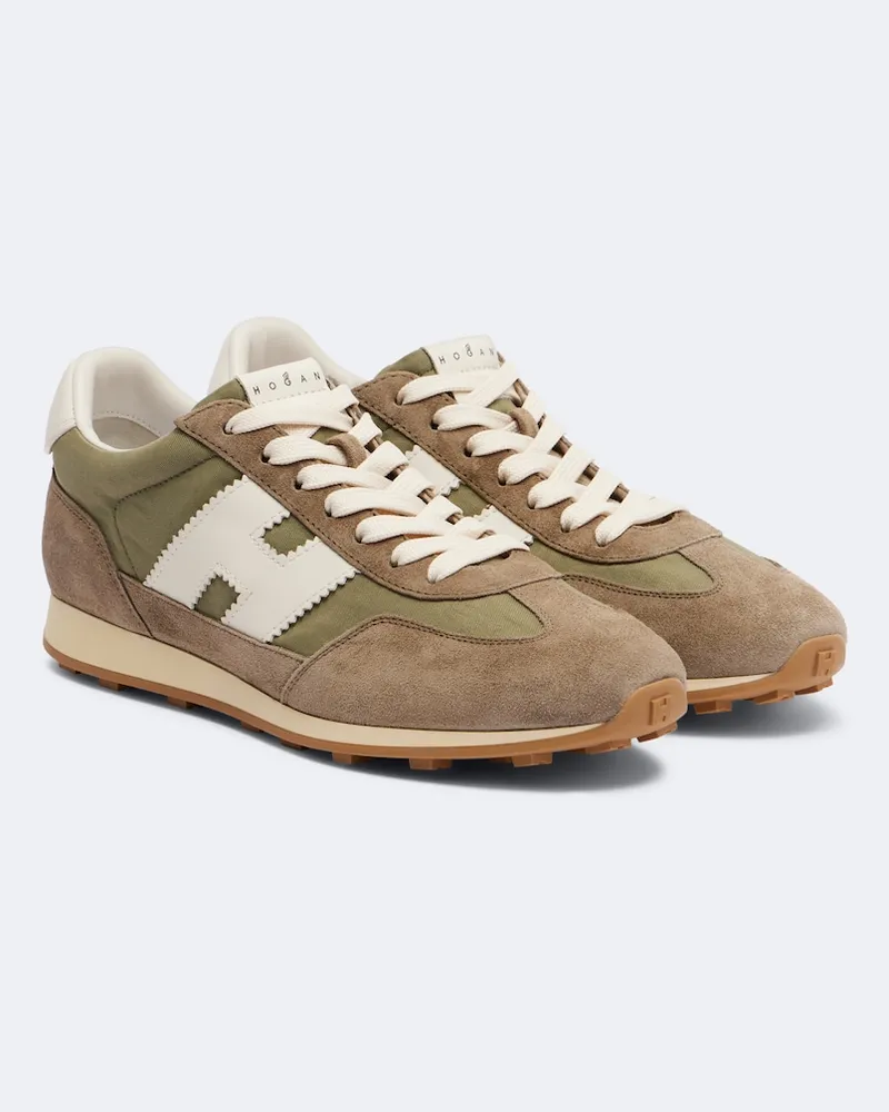 Hogan Sneakers aus Veloursleder Braun