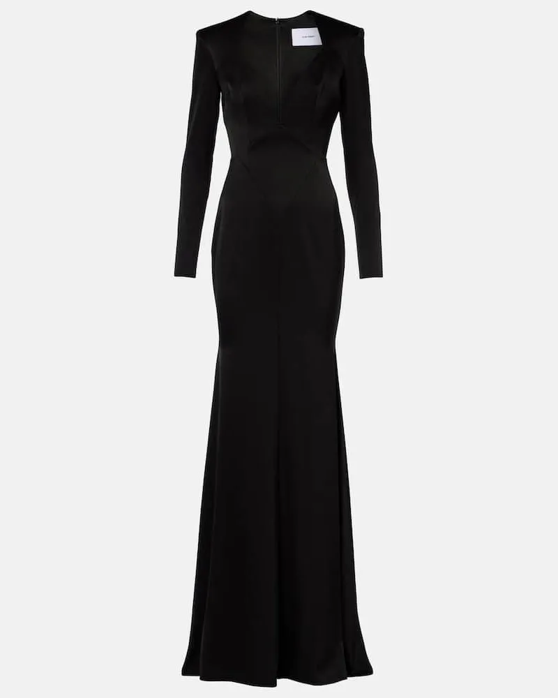 Alex Perry Robe aus Crêpe Schwarz