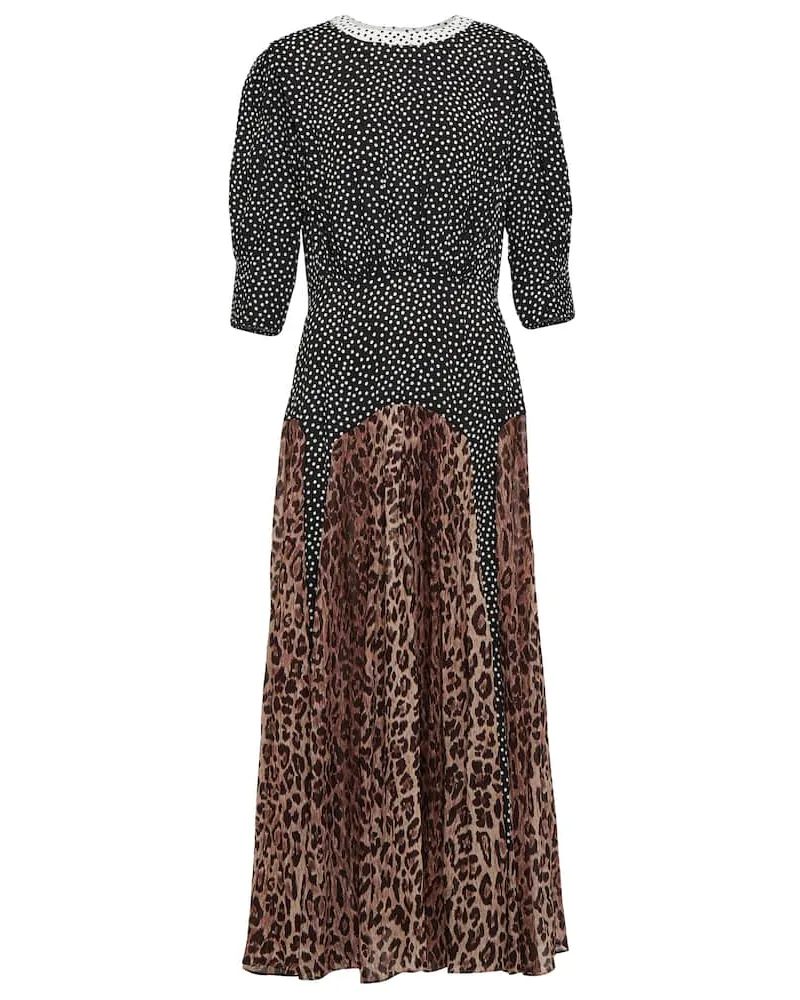 RIXO Bedrucktes Midikleid Meg Multicolor