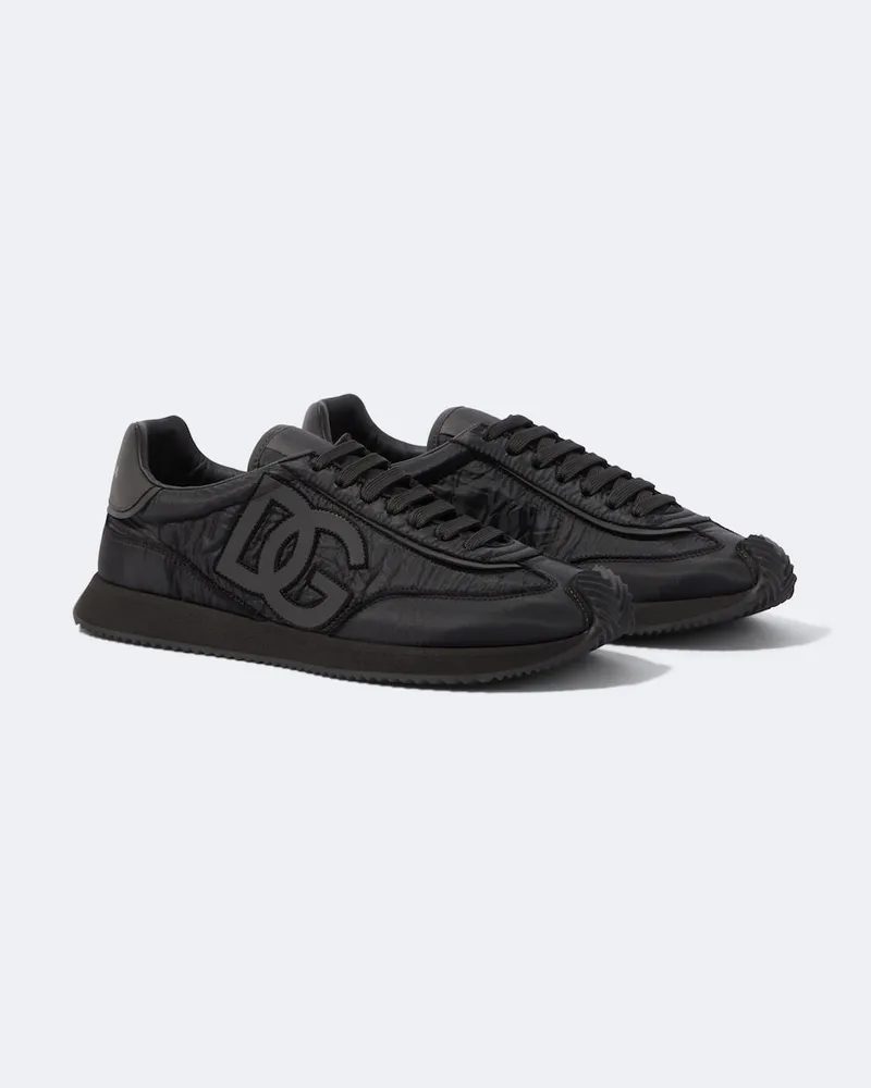 Dolce & Gabbana Sneakers DG mit Leder Schwarz
