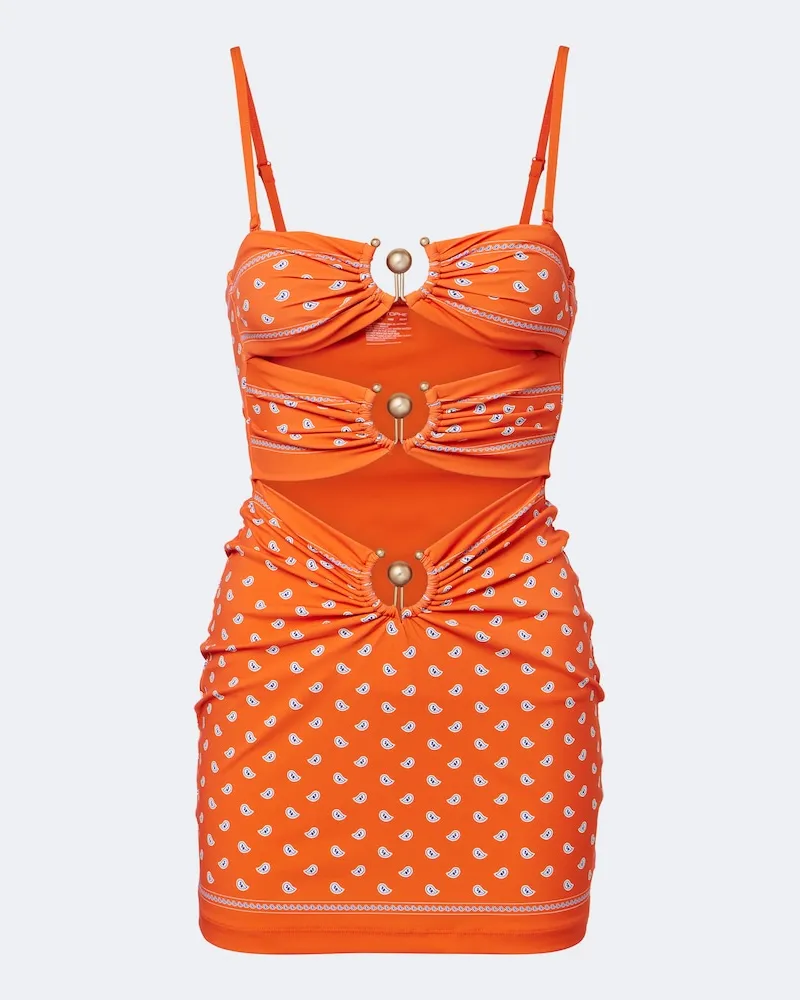 Christopher Esber Minikleid Orbit Orange