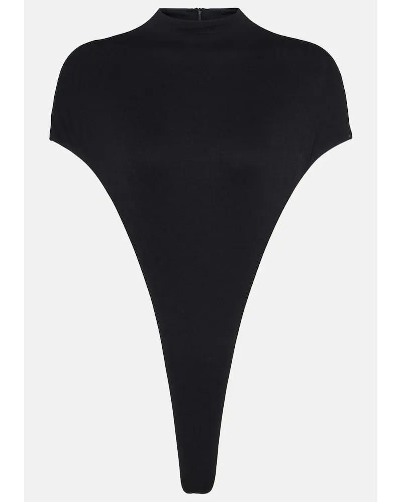 LaQuan Smith Body aus Jersey Schwarz