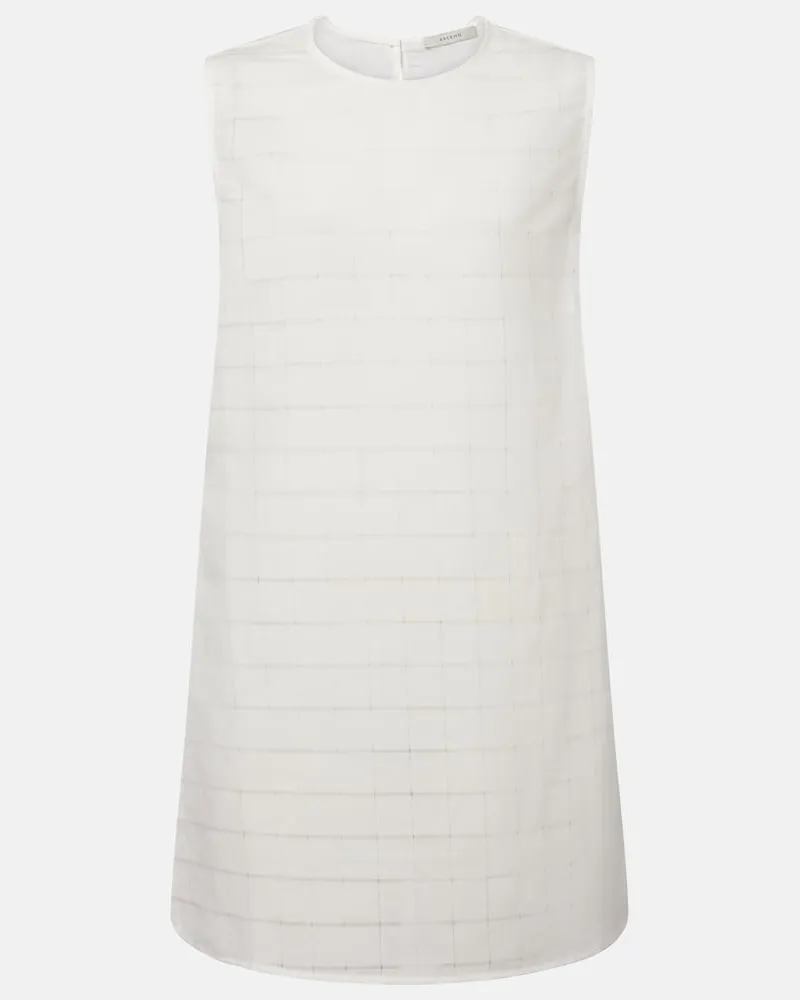 ASCENO Minikleid Sintra aus Leinen und Baumwolle Weiß