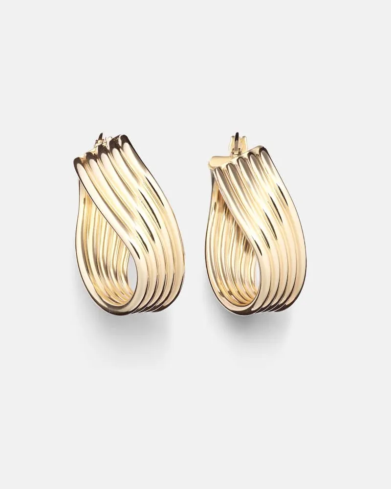 Stone & Strand Ohrringe Swerve aus 10kt Gelbgold Gold