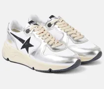 Sneakers Running Sole aus Metallic-Leder