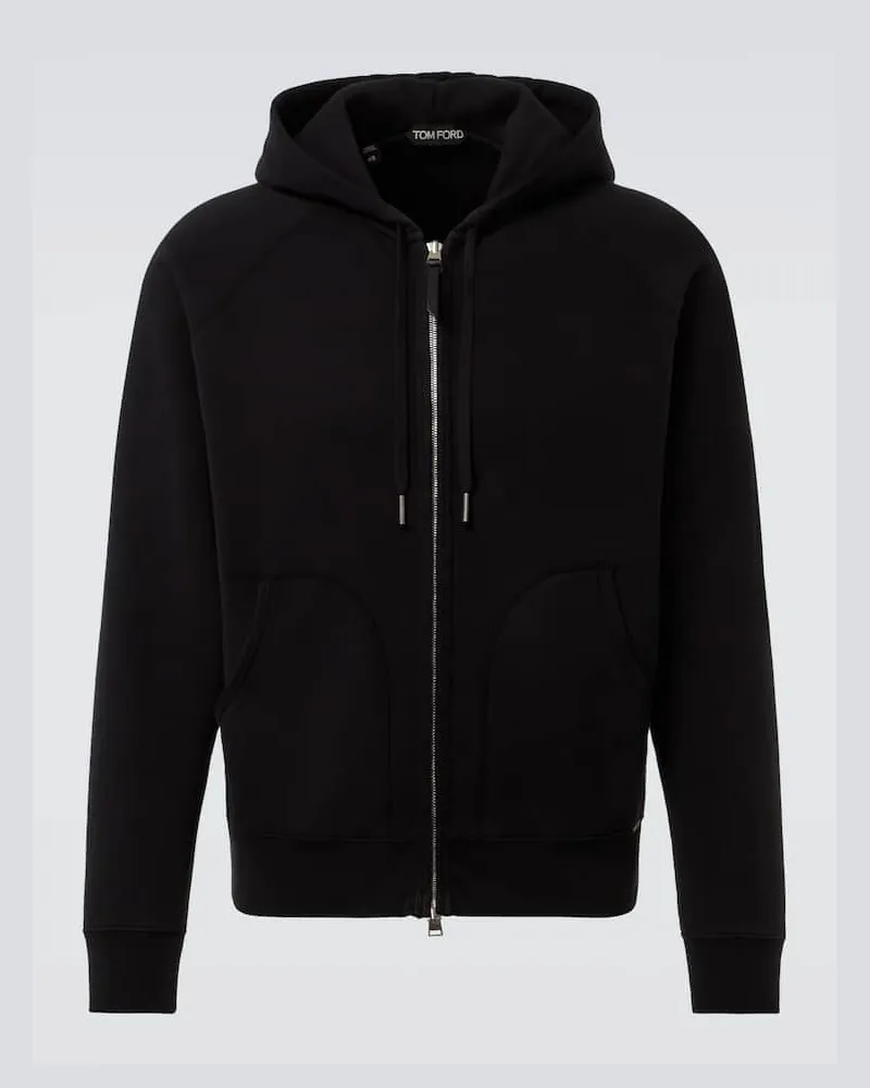 Tom Ford Kapuzenjacke aus Jersey Schwarz