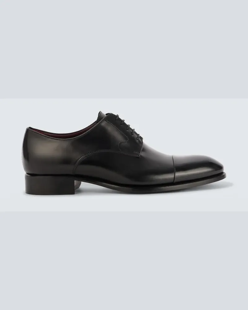 Brioni Schnürschuhe aus Leder Schwarz