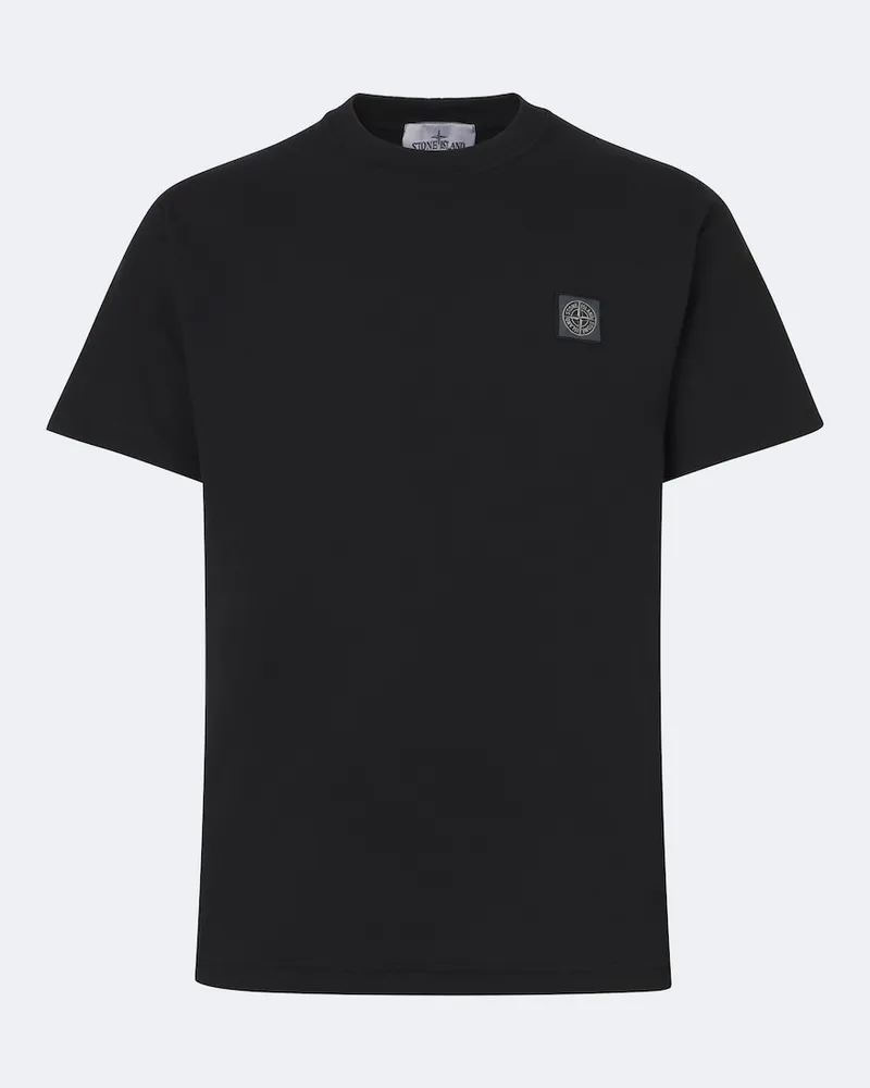 Stone Island T-Shirt Ghost aus Baumwoll-Jersey Schwarz