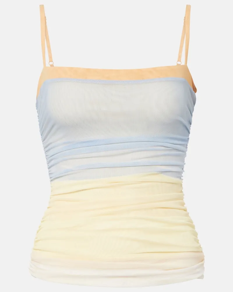 SIR Bedrucktes Top aus Mesh Multicolor