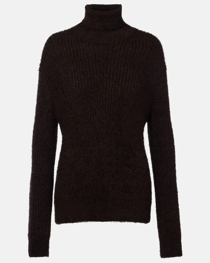 Loro Piana Rollkragenpullover aus Wolle Braun