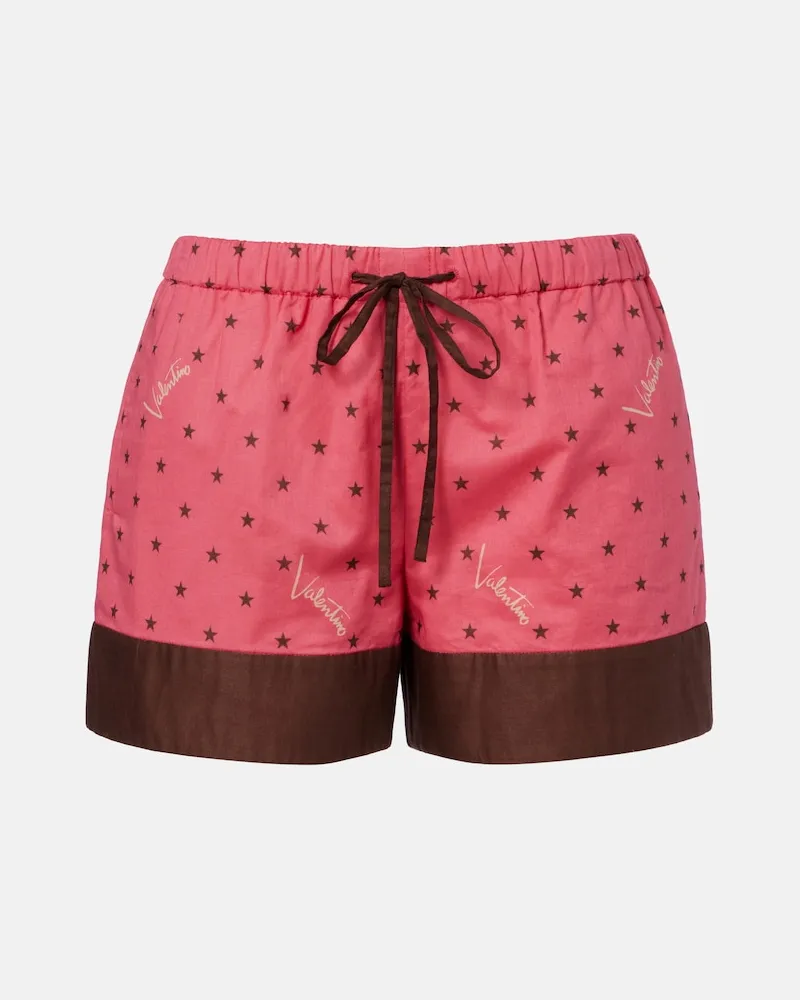 Valentino Garavani Shorts aus Baumwolle Rosa