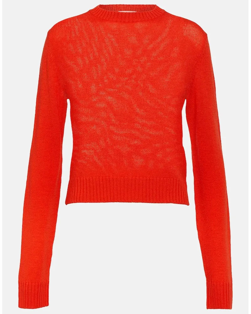 Jil Sander Pullover aus Wolle Rot