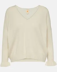 Jardin des Orangers Pullover aus Wolle und Kaschmir Weiss