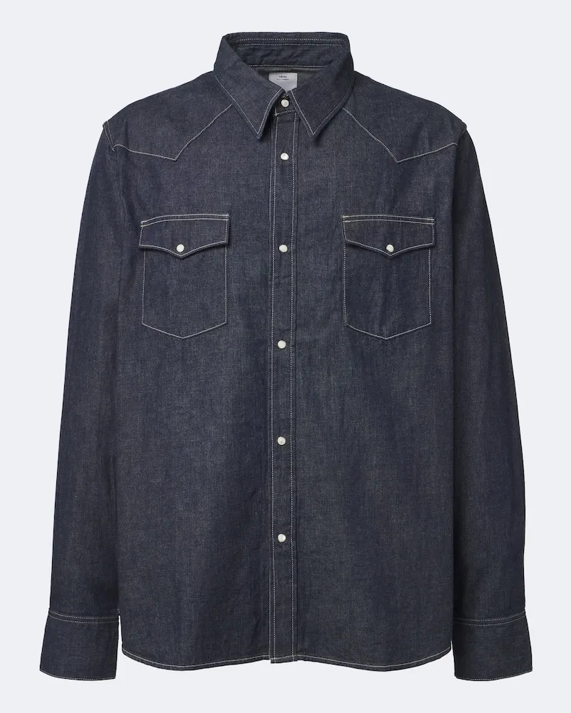 Visvim Hemd Social Sculpture aus Denim Blau