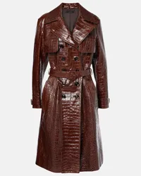 Tom Ford Trenchcoat aus Leder Braun