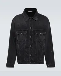 Valentino Garavani Jeansjacke Rockstud Schwarz