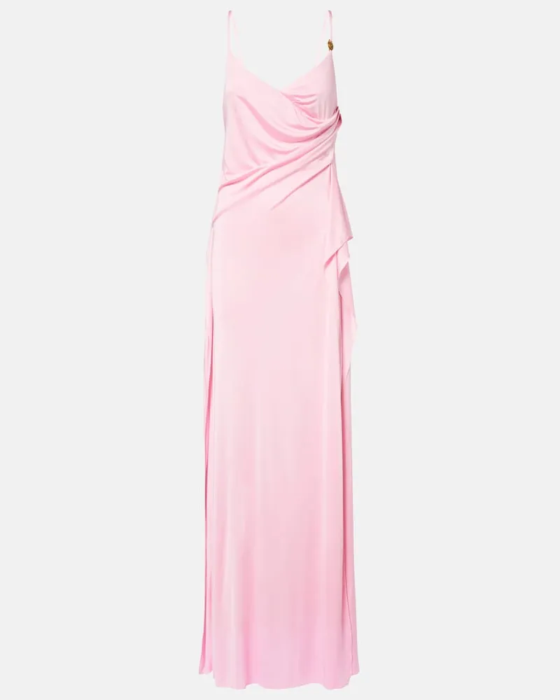 Versace Robe Medusa aus Jersey Rosa