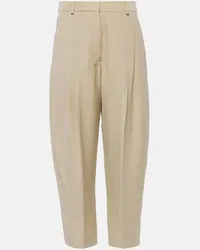 Stella McCartney High-Rise-Hose Iconic Beige