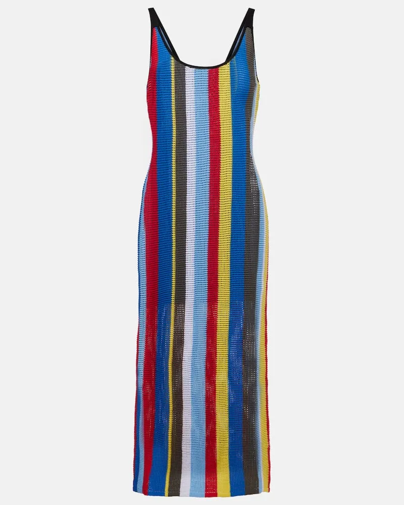 STAUD Midikleid Jessica aus Häkelstrick Multicolor