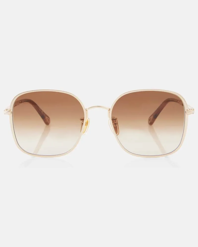 Chloé Chloé Eckige Sonnenbrille Braun
