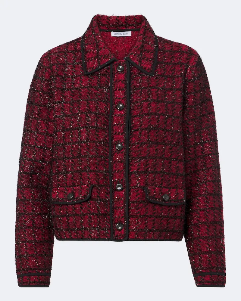 Veronica Beard Jacke Blanche aus Tweed Rot
