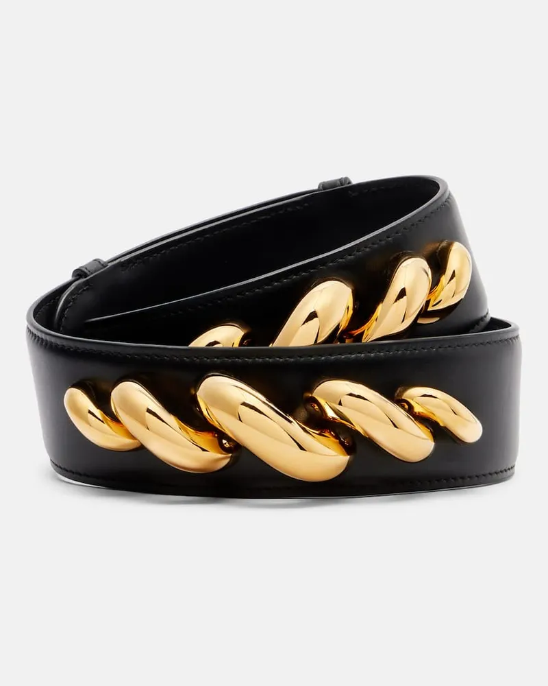 Alaïa Alaïa Gürtel Torsion aus Leder Schwarz