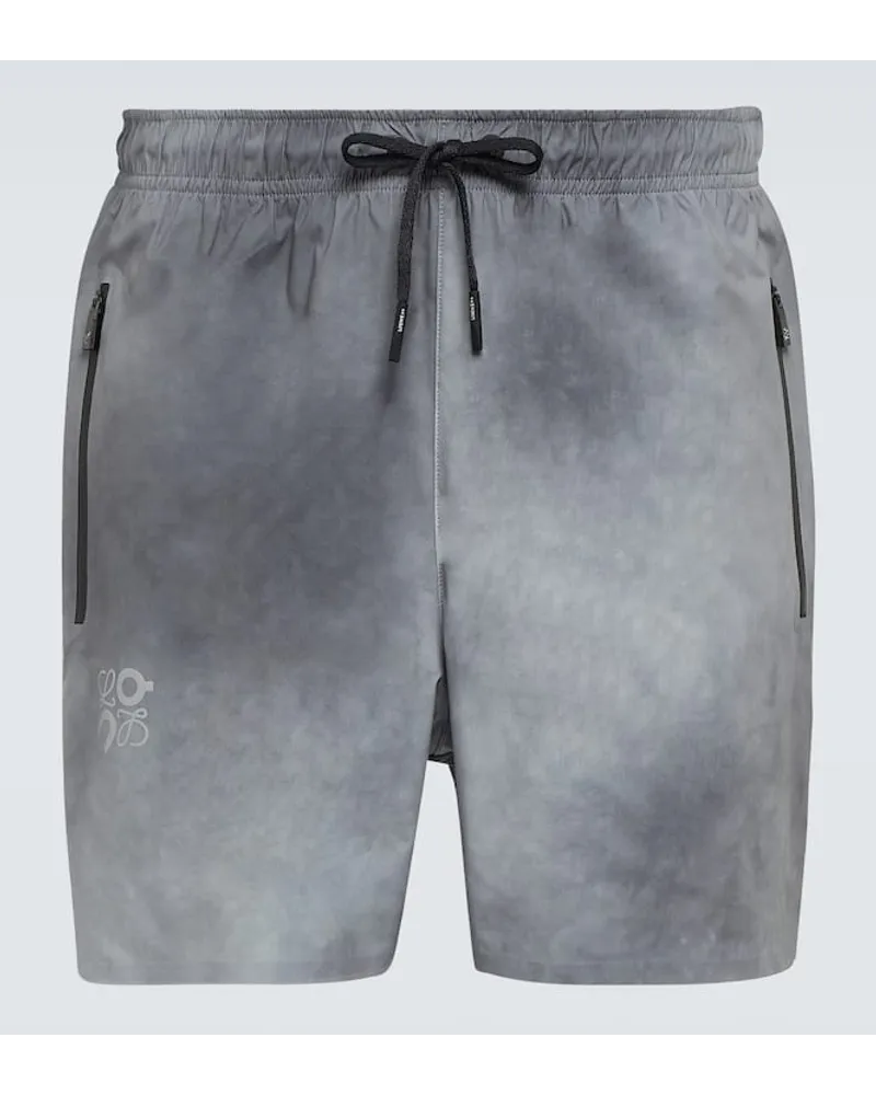 Loewe X On Bedruckte Shorts Grau