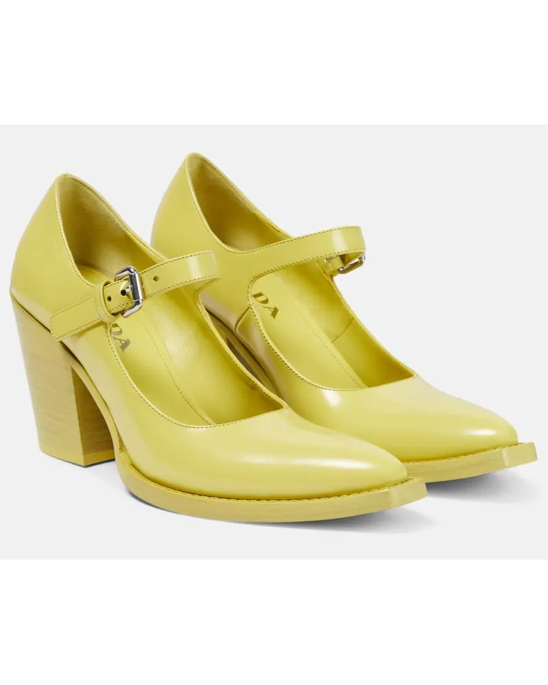 Prada Pumps Cedro aus Leder Braun