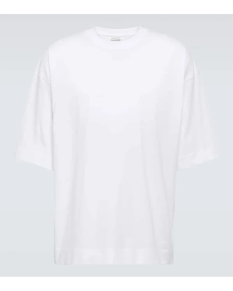 Dries van Noten T-Shirt aus Baumwoll-Jersey Weiss