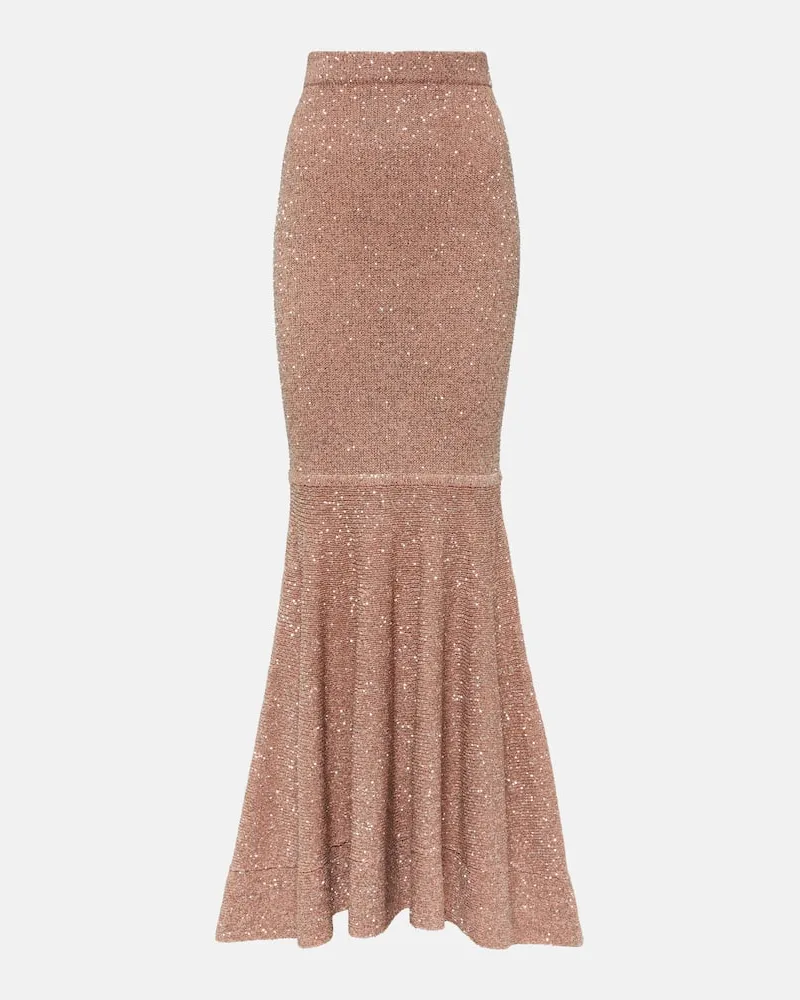 Altuzarra Verzierter Maxirock Kasou aus Strick Rosa