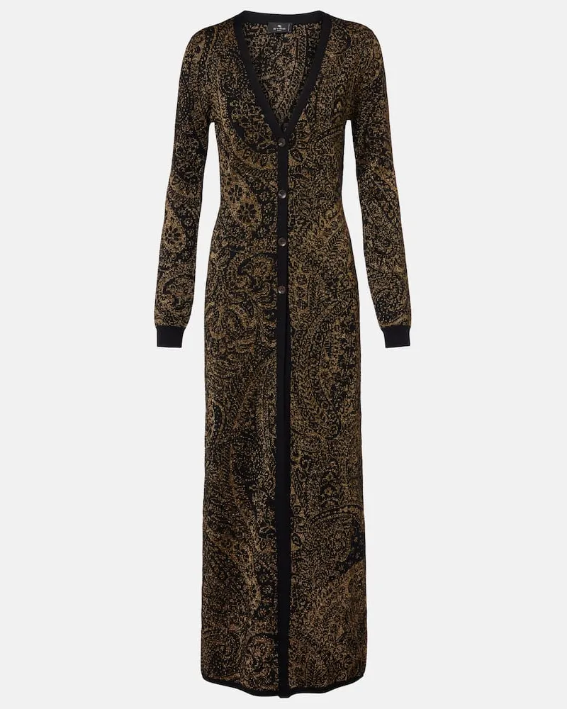 Etro Cardigan aus Lamé Multicolor