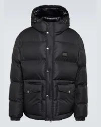 Dolce & Gabbana Wattierte Jacke Schwarz