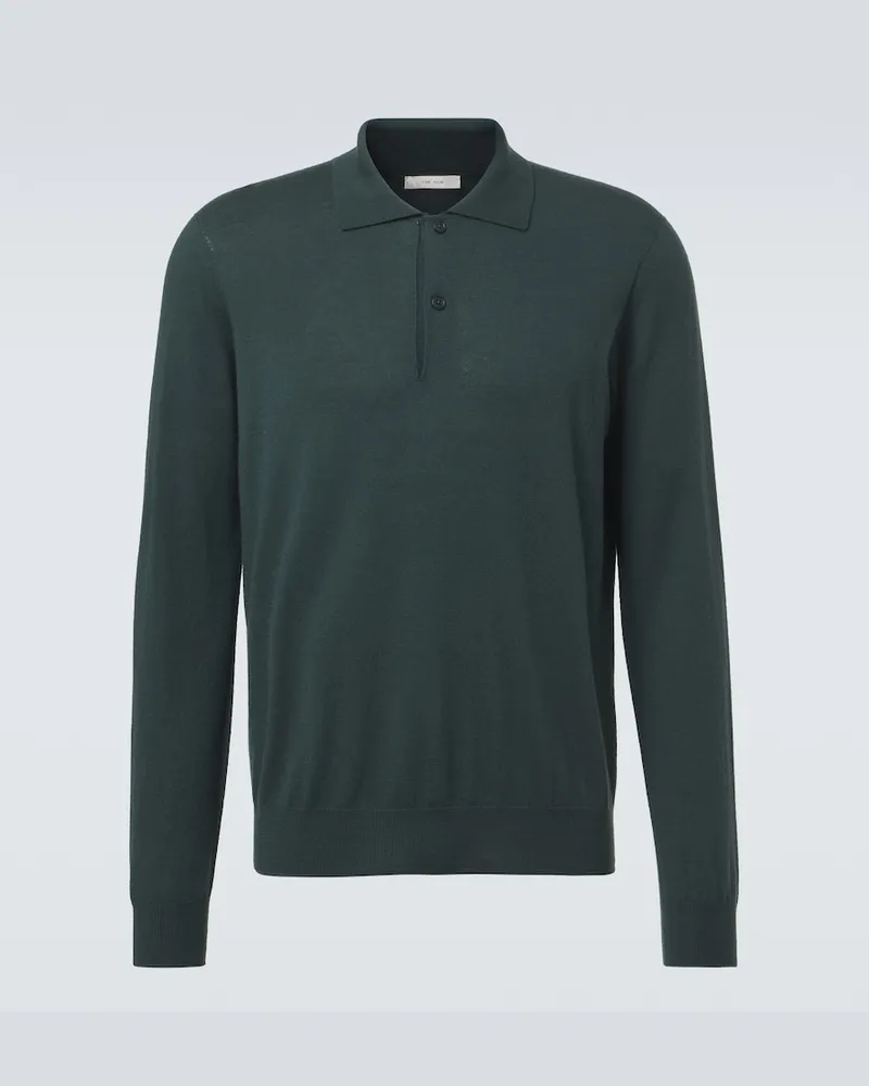 The Row Polopullover Selio aus Kaschmir Grün