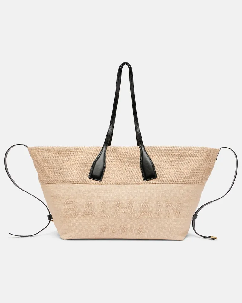Balmain Tote Bag Track Medium Beige