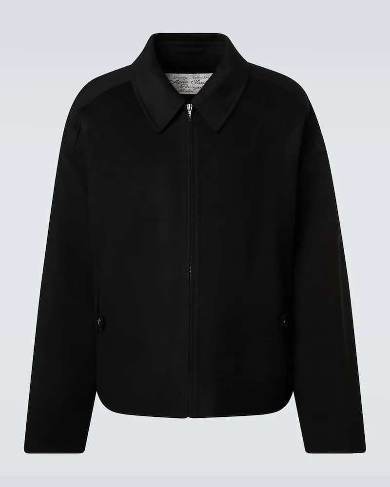 Acne Studios Jacke aus Wolle und Kaschmir Schwarz