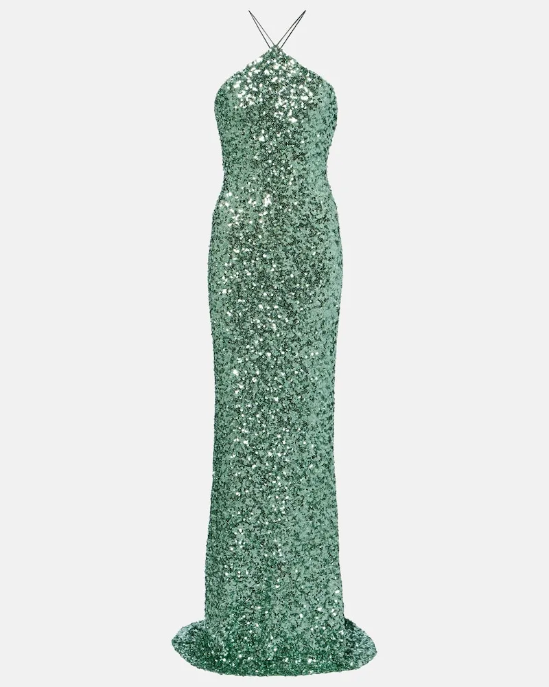 The Sei Robe mit Pailletten Grün