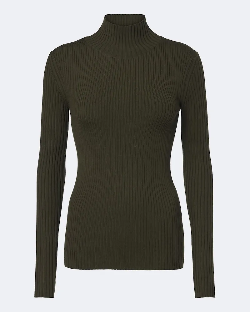 Victoria Beckham Hemd Jazmin aus Baumwoll-Twill Grün