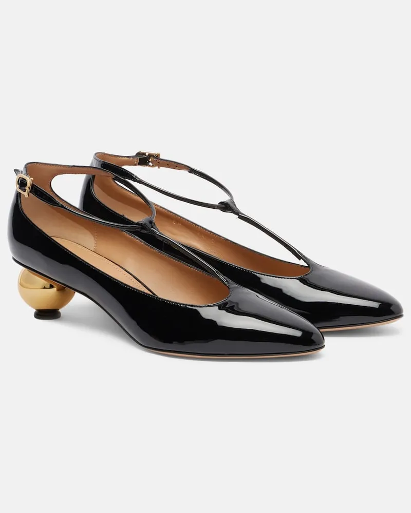 Ferragamo Pumps Tania 40 aus Lackleder Schwarz