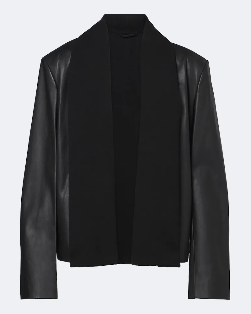 Totême Jacke aus Leder Schwarz