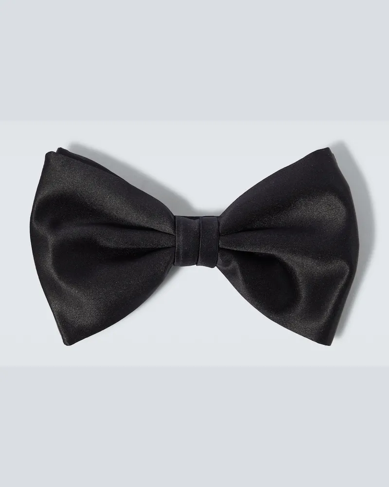 Brioni Fliege aus Seiden-Twill Schwarz