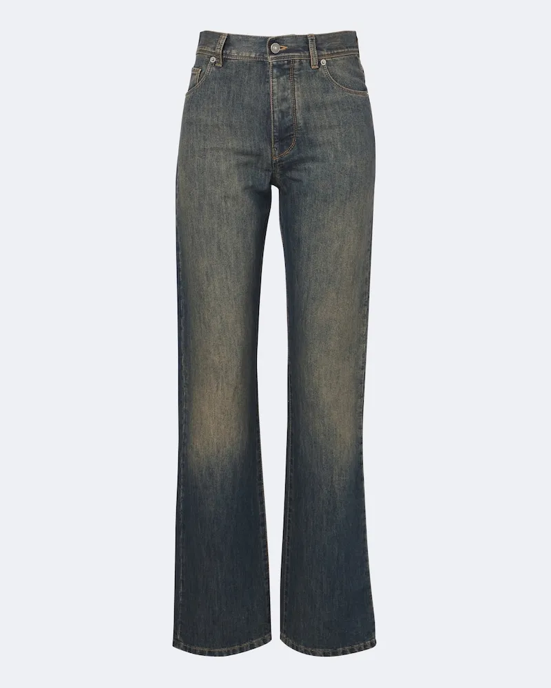 Fendi Wide-Leg Jeans Blau