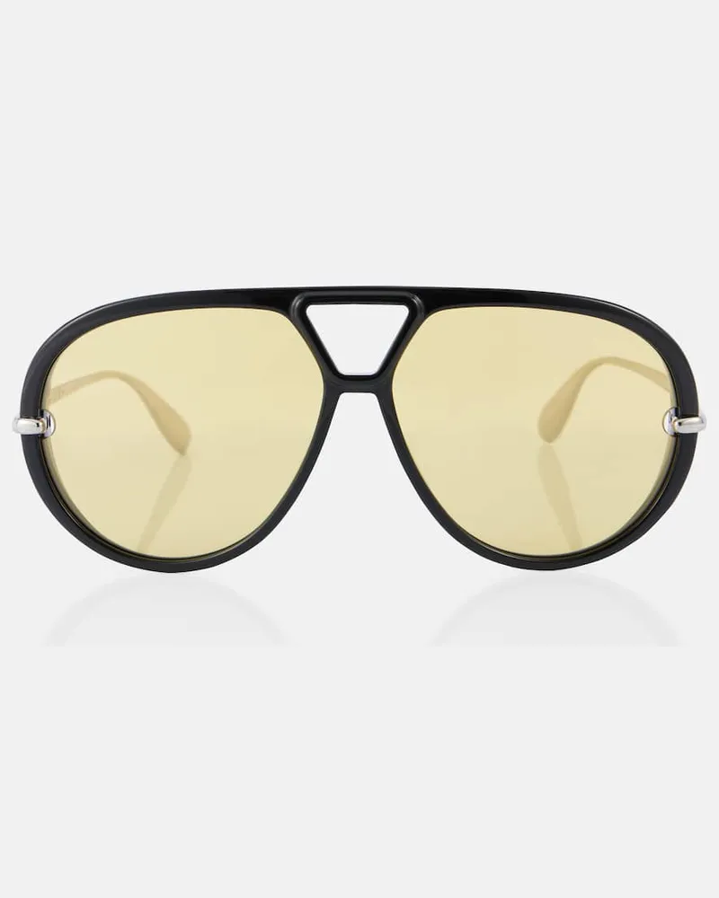 Bottega Veneta Aviator-Sonnenbrille Classic Schwarz