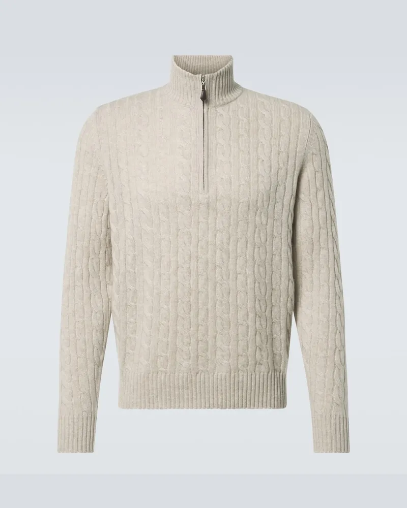 arch4 Pullover Thames aus Kaschmir Weiß