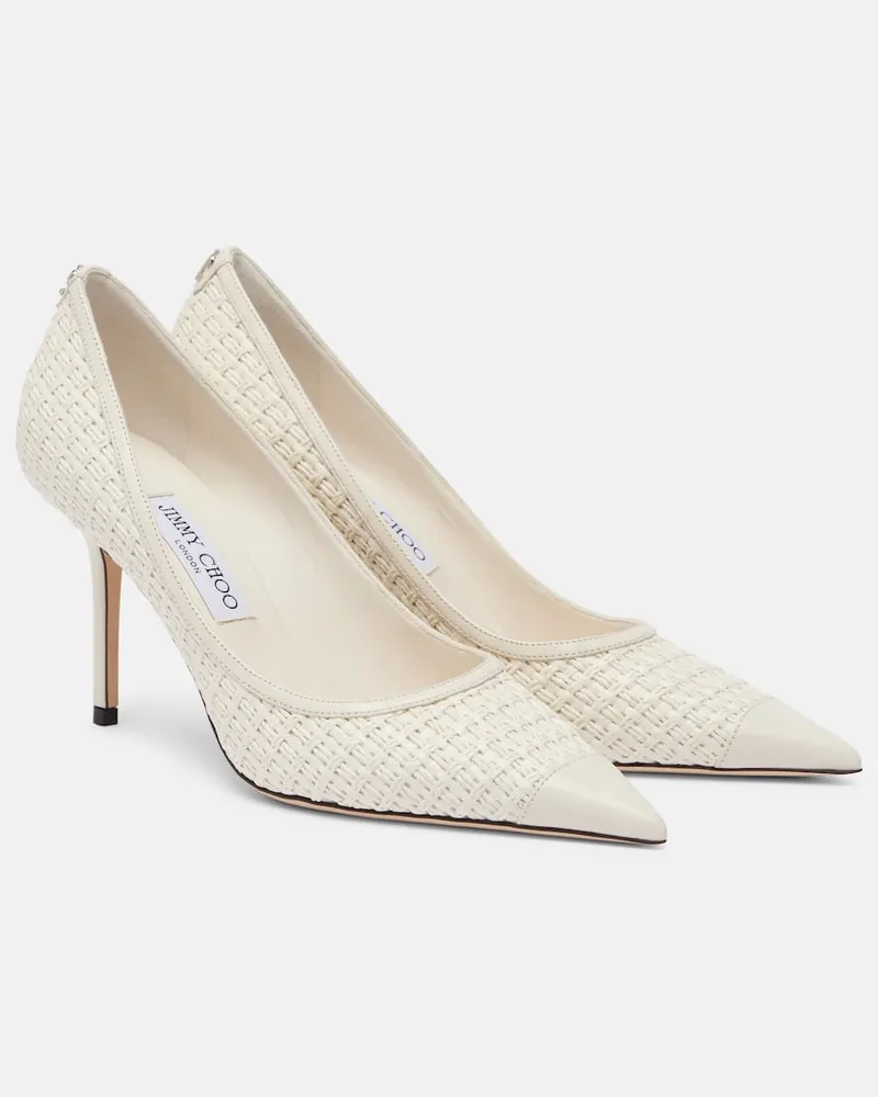 Jimmy Choo Pumps Love 85 mit Leder Weiß